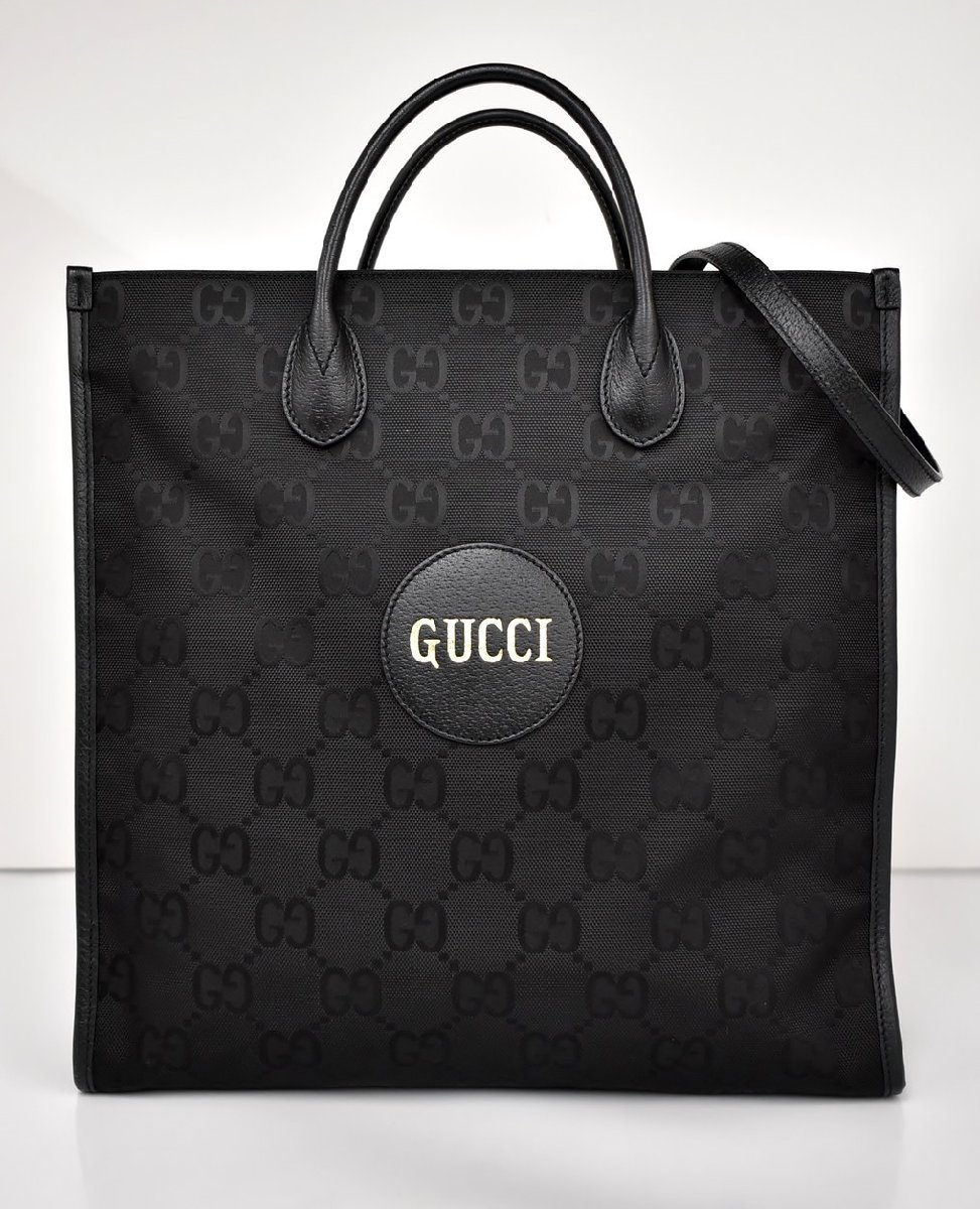 グッチ トートバッグ GGナイロン オフザグリッド Gucci Off The Grid 黒 630355 493492 斜め掛け ショルダーバッグ 2WAY 美品 → 2304LA031_画像1