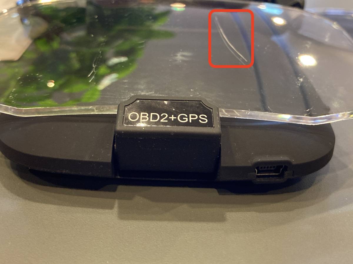 HUD OBD2 GPS デュアルシステム デジタルスピード 水温 油温 RPM ナビゲーション メーター【投影グラスに傷あり】_画像10