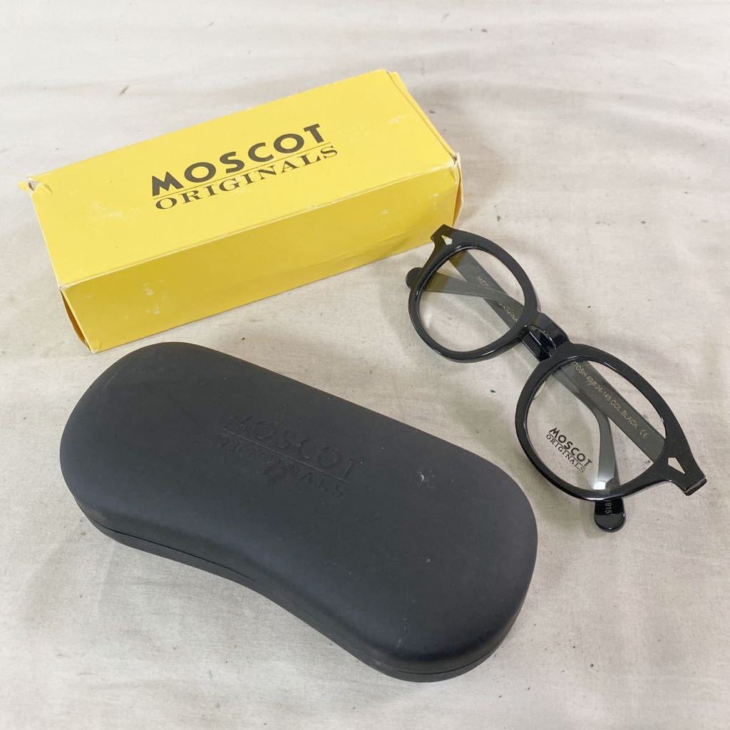 3338☆ MOSCOT モスコット 小物 アイウエア メガネ 眼鏡 ウェリントン セルフレーム メンズ ケース 箱付き www.natluk.com