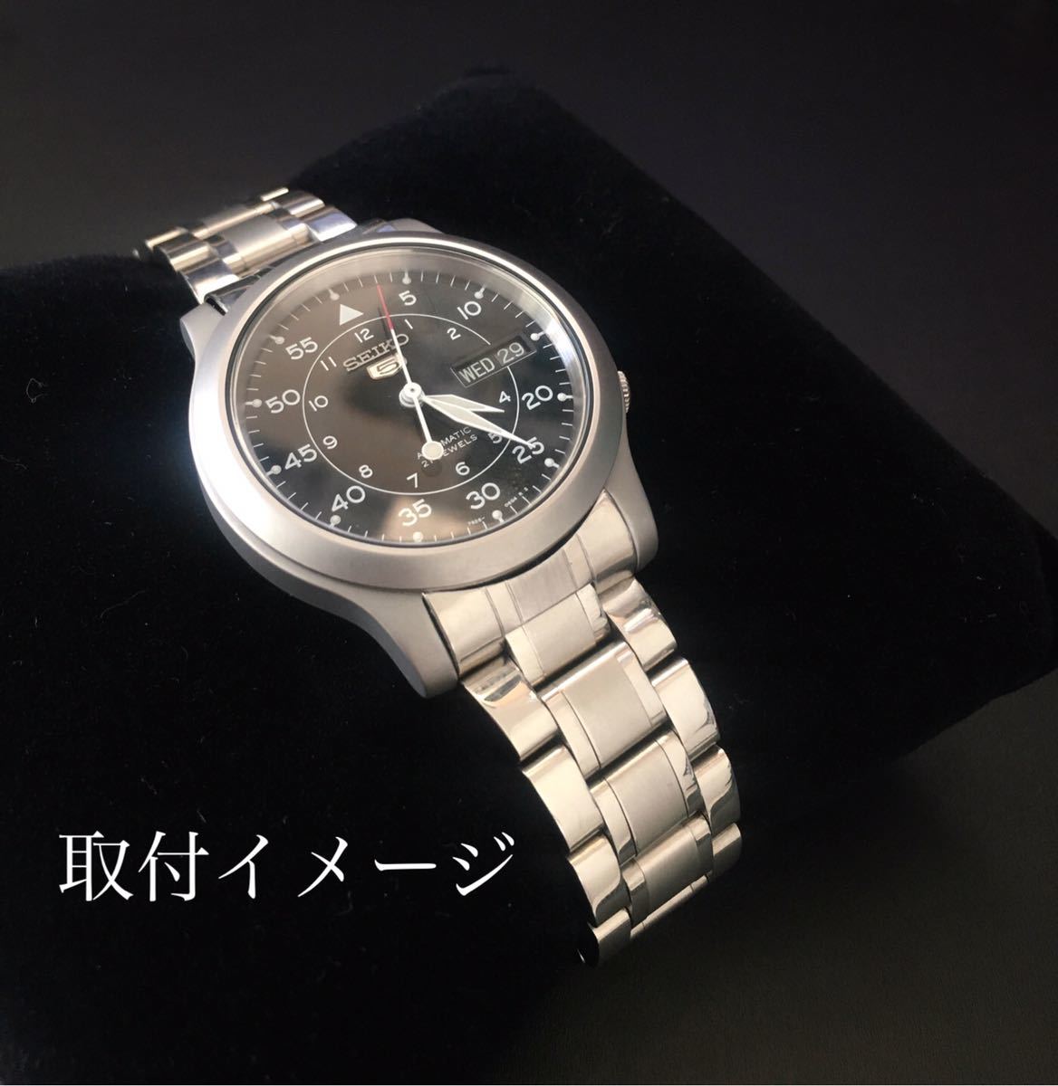 18mm wristwatch for exchange after market goods bracele belt silver [ correspondence ]SEIKO 5 Seiko SNK