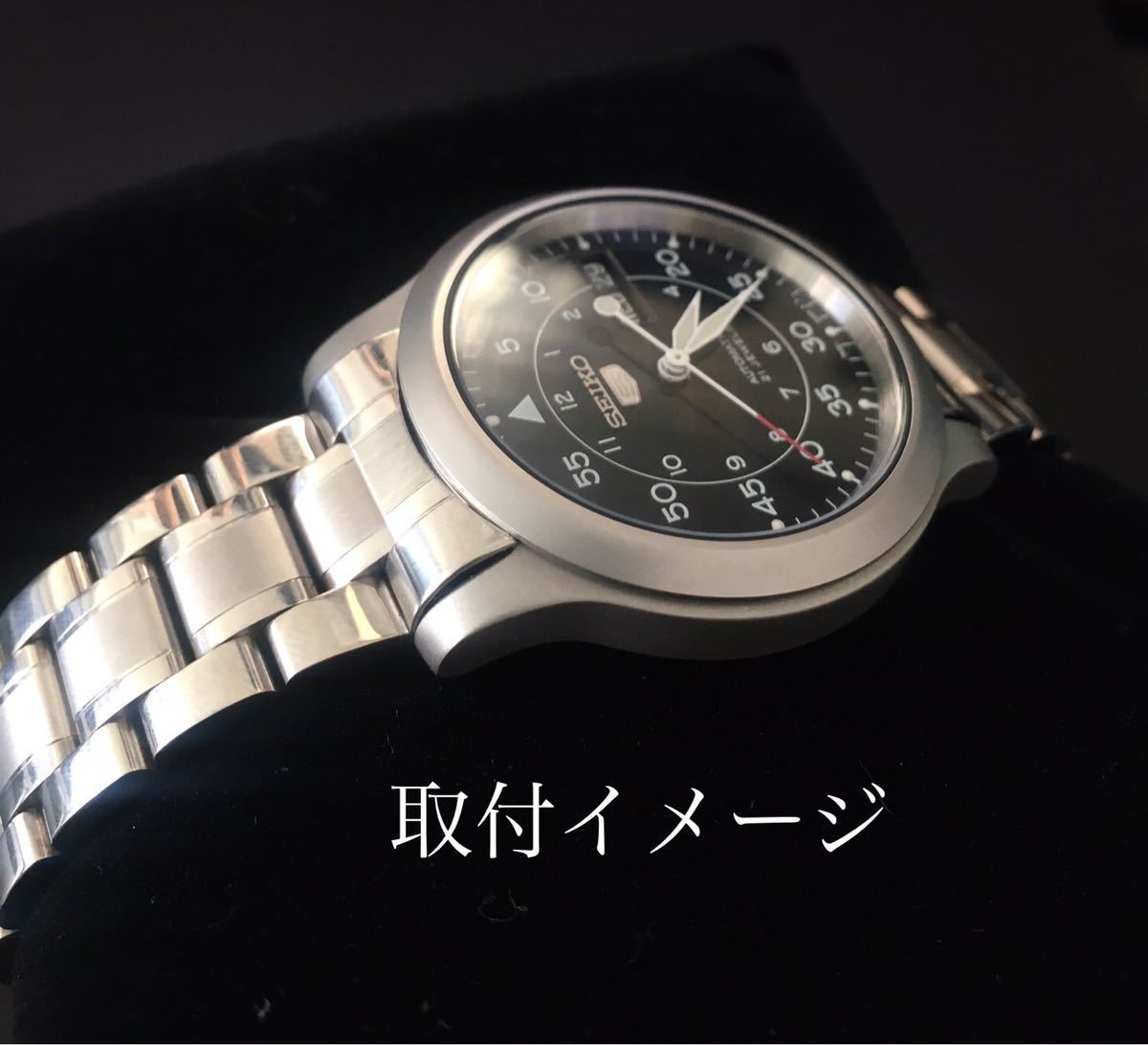 18mm 腕時計 交換用 社外品 ブレスレット ベルト シルバー 【対応】SEIKO 5 セイコー SNK_画像5