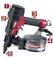 AN510HS マキタ makita 50mm サイディング 用 高圧 エア 釘打機 建築