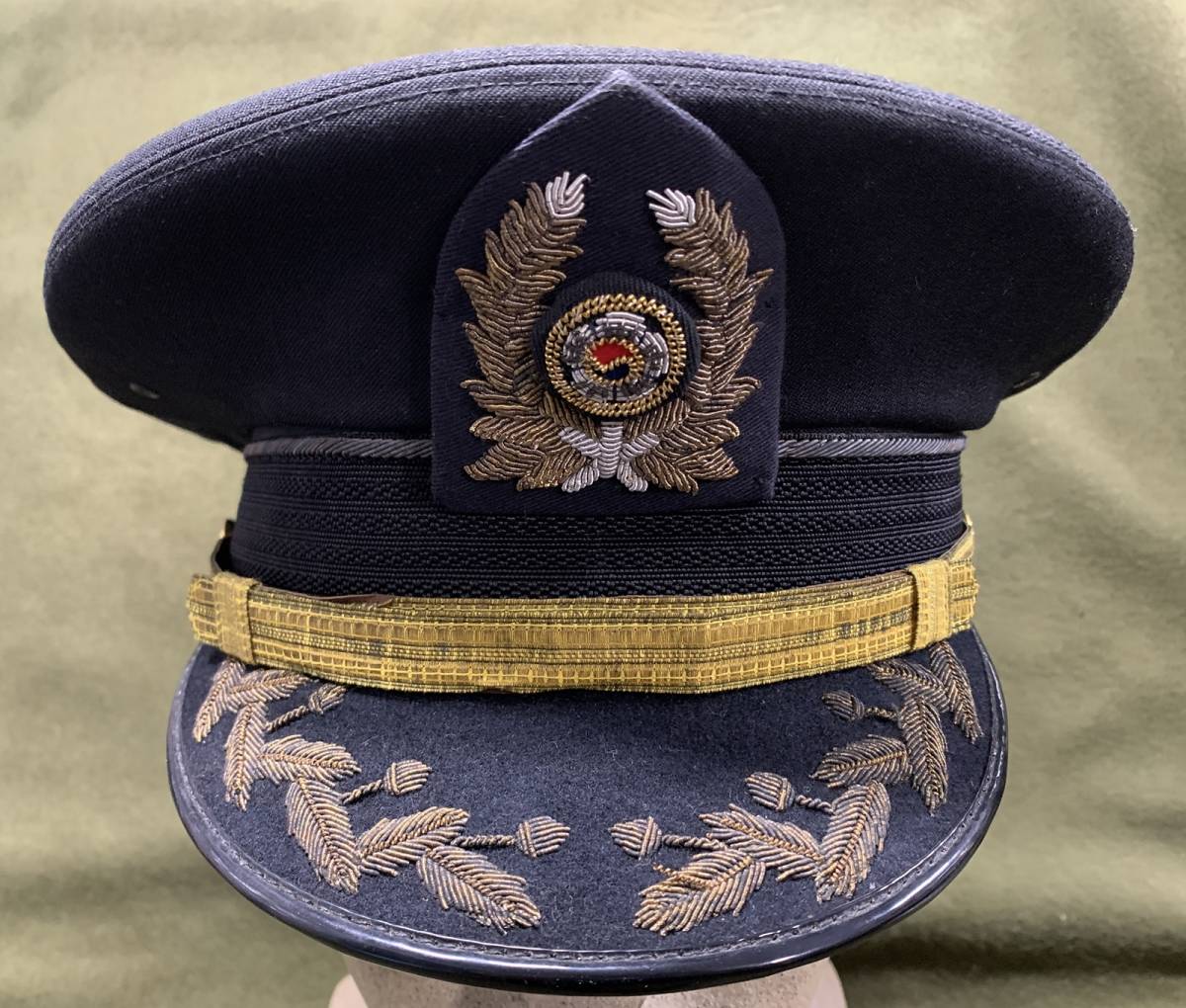 #.超希少!1980年代 実物 韓国軍 ドレスブルー用将校制帽(約56~57cm). 空挺部隊2023/04/27_画像2