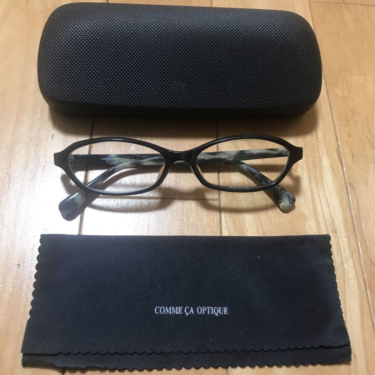 【コムサ COMME CA OPTIQUE】 メガネフレーム ケース付 コムサ オプテーク