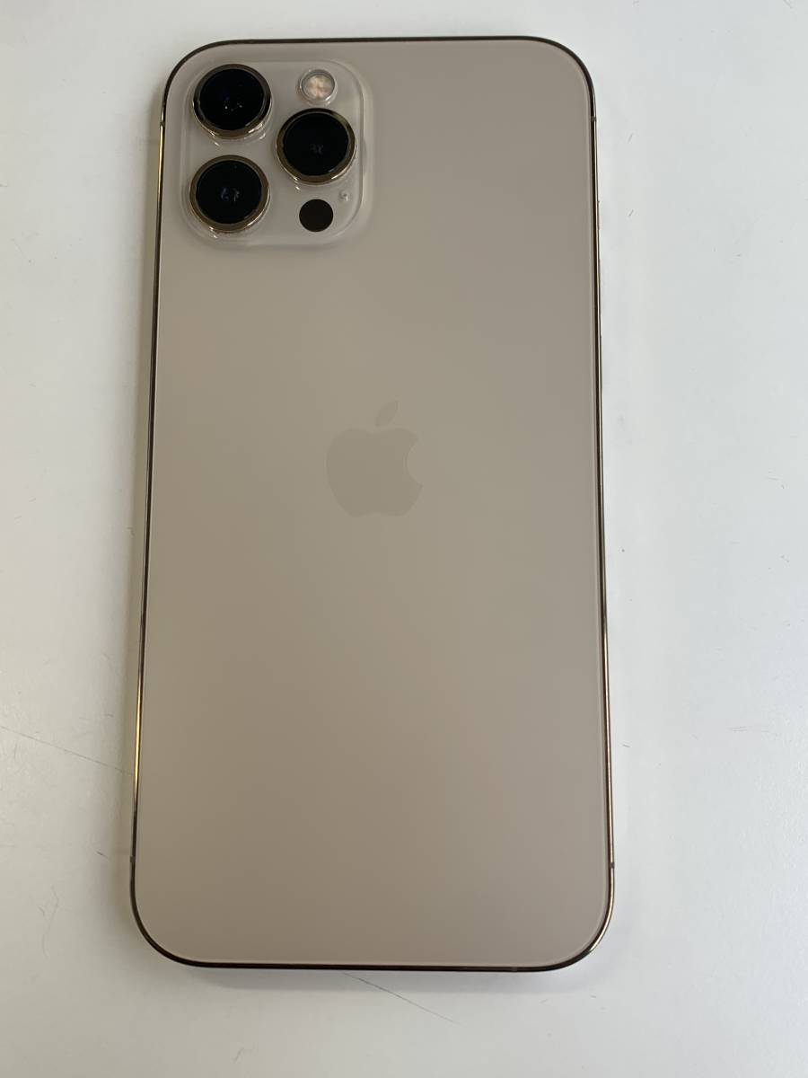 美品】iPhone12ProMax 256G SIMフリー ゴールド docomo○ アク
