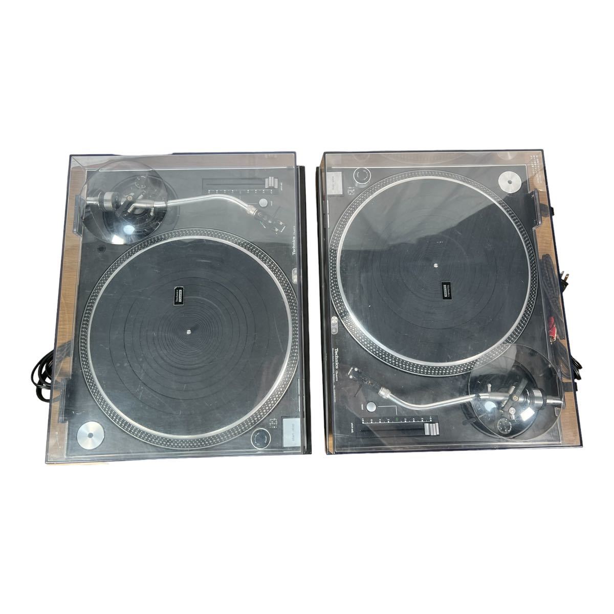 2台セット】Technics ターンテーブル SL-1200 MK3D ダストカバー付き