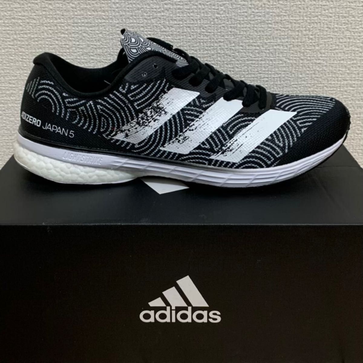 【新品・未使用】adidas アディダス FX0042 26.5cm アディゼロJAPAN5TYO ランニングシューズ スニーカー