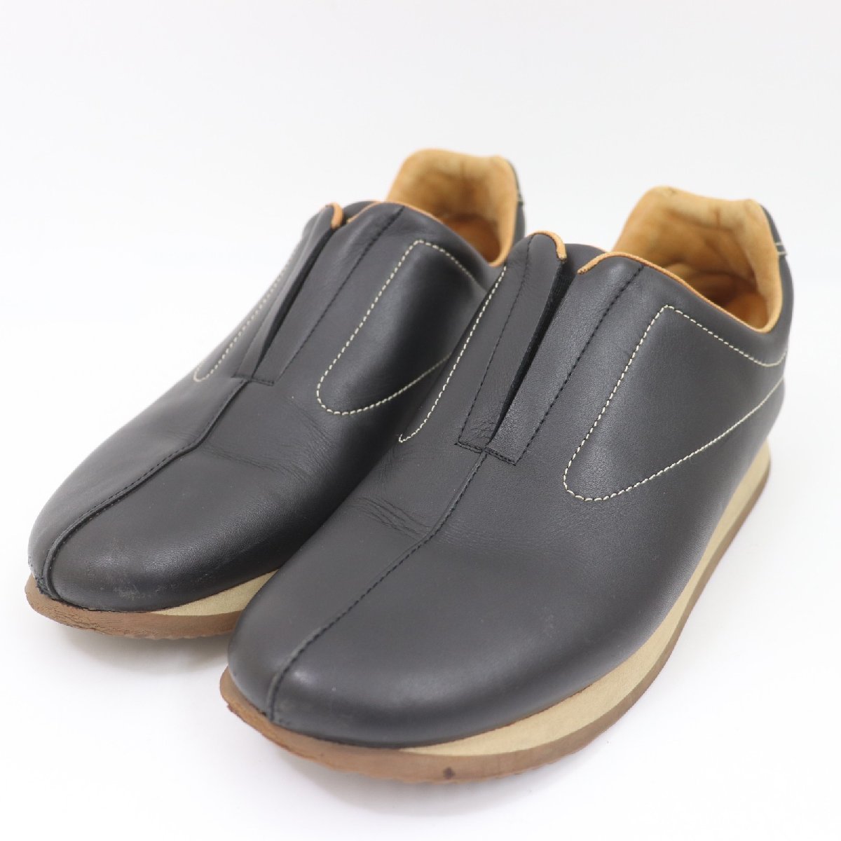 ITMYPUYXY86U 即決 本物 HERMES エルメス レザー クイック スリッポン