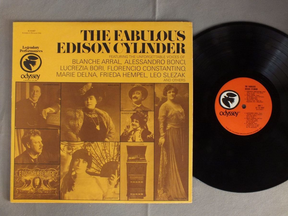 ●米LP LEGENDARY PERFORMERNCES/FABULOUS EDISON CYLINDER●_画像1