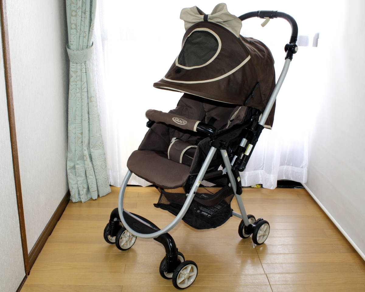 *m'c* beautiful goods GRACO Greco City light R stroller * super light weight * Brown 