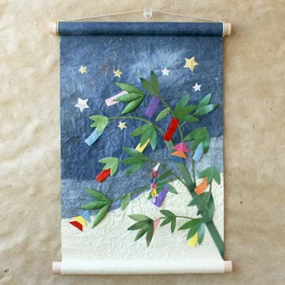  7 . decoration Japanese paper tapestry Japanese style . star tanzaku easy storage floor between woven .. star interior manner . stylish colorful . interior ornament Event atmosphere making 