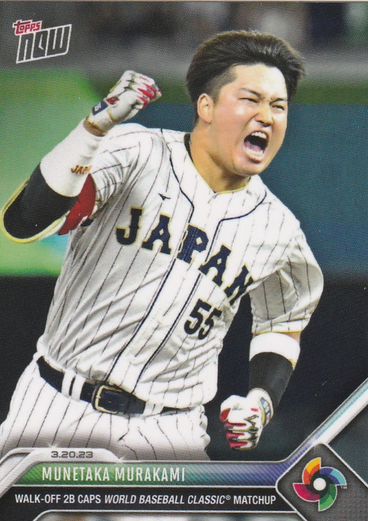 2023 Topps Now☆村上宗隆 WBCサヨナラツーベース 24時間限定 日本代表 東京ヤクルトスワローズ 村神様_画像1