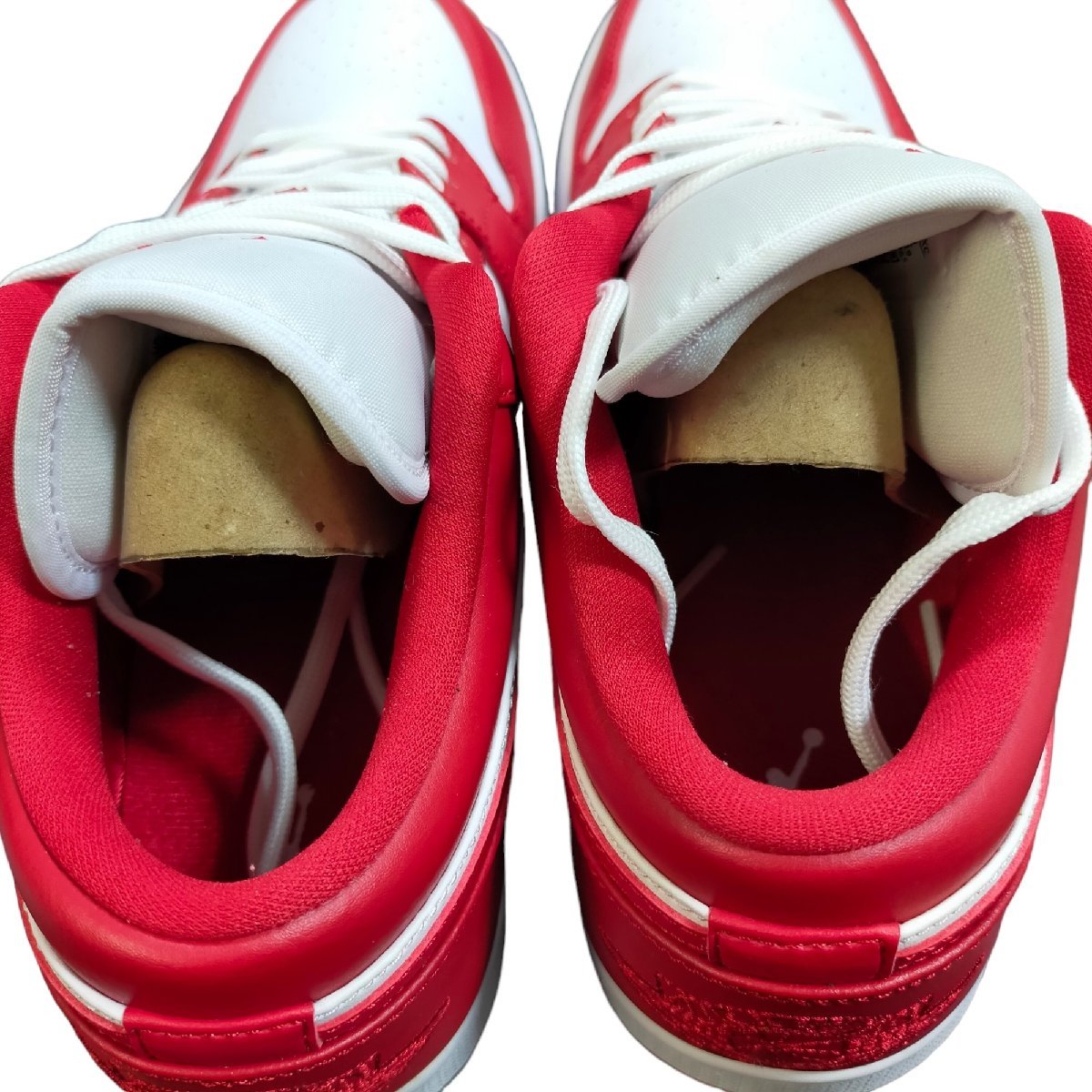 ◆中古品◆ Nike AIR JORDAN 1 LOW GYM RED/WHITE 553558 611 ナイキ エアジョーダン1 ロー ジムレッド /ホワイト 29cm/UK10 Q39411NH_画像7
