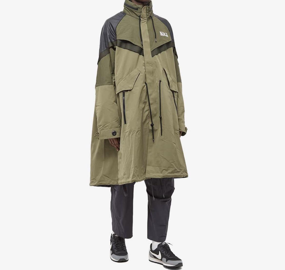 ナイキ サカイNIKE sacai メンズ トレンチジャケット コート Lサイズ