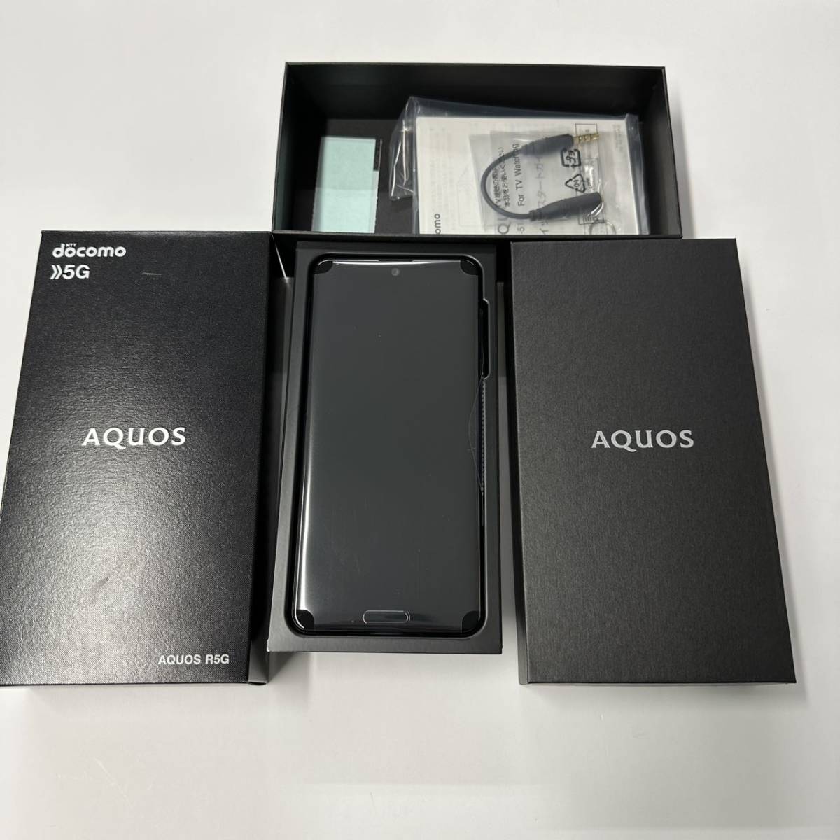 新品未使用品」SIMフリーAQUOS R5G SH-51A (Black Ray)docomo 6.5