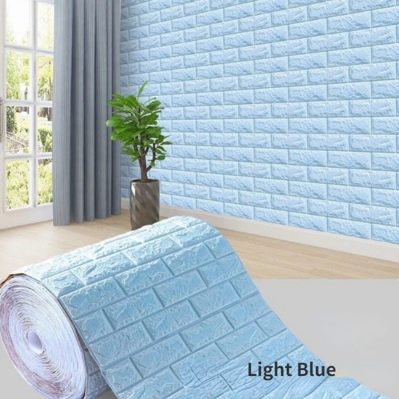 3Dフォーム粘着壁紙 防水壁紙 リビングルームの室内装飾 模様替え 壁紙 DIY 建築材料、住宅設備