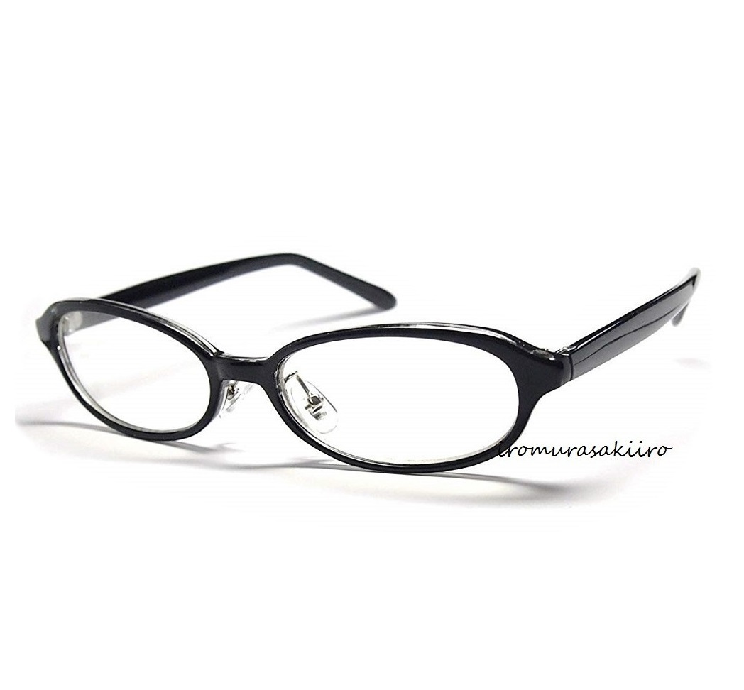  nose .. attaching smaller .. glasses new goods black frame | men's lady's combined use black . clear lens small size 4951BCL