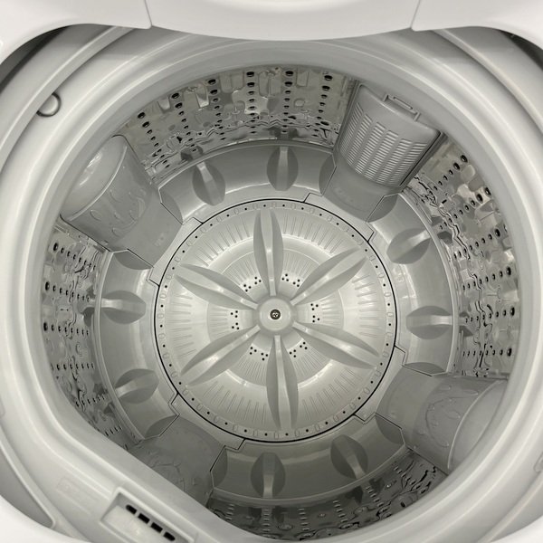 ◎【直接引取限定】TOSHIBA 東芝 全自動洗濯機 AW-45M7 ホワイト 2019年製 4.5㎏ 中古品 動作確認済み/kb2506_画像4