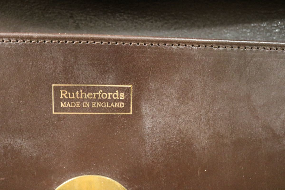 高額売筋 Rutherfords フォリオケースクラッチバッグブライドルレザー