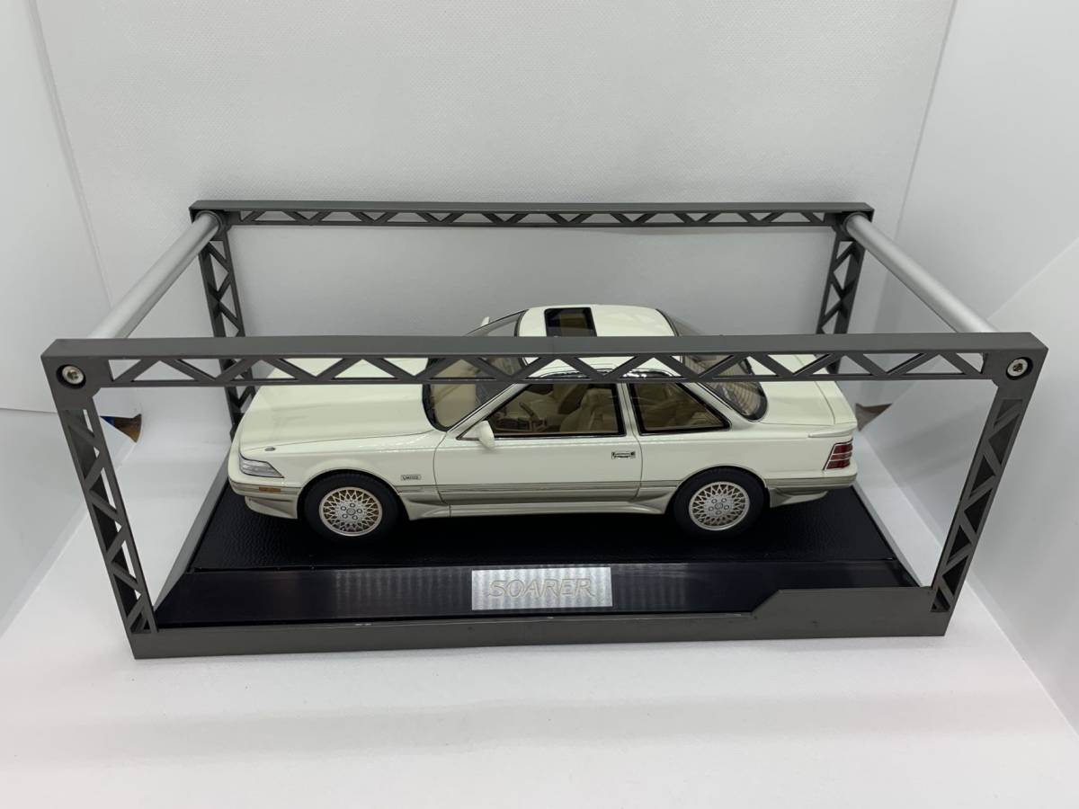 Hobby Japan 1/18 トヨタ ソアラ Toyota Soarer 3.0 GT Limited MZ21 Air-Suspention 1988 Crystal White Toning Ⅱ 9014 J01-01-016の画像7