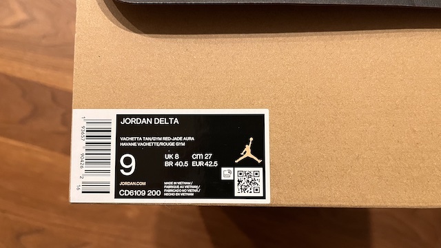 Nike.com購入 新品 Jordan Delta SP Vachetta Tan ナイキ ジョーダン デルタ バレッタタン CD6109-200_画像3