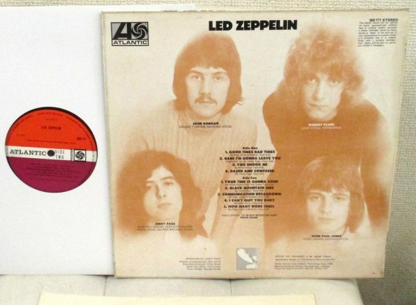 ☆彡 英國盤 Led Zeppelin [ UK '69 Atlantic 588171 修正マトSIDE 1 のみ ]Warner Bros./7 Arts one line publishing credit_画像3