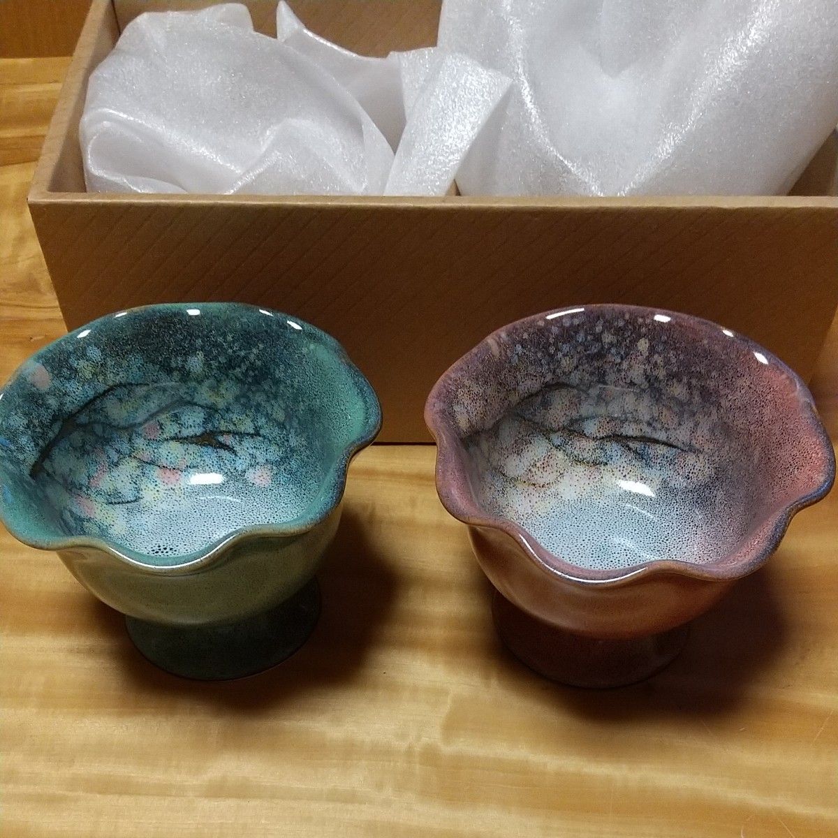 布引焼 窯元 NUNOBIKIYAKI デザートカップ ギフト ペアカップ 湯のみ マグカップ