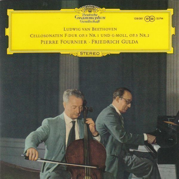 [CD/Dg]ベートーヴェン:チェロ・ソナタ第1&2番他/P.フルニエ(vc)&F.グルダ(p) 1969_画像1