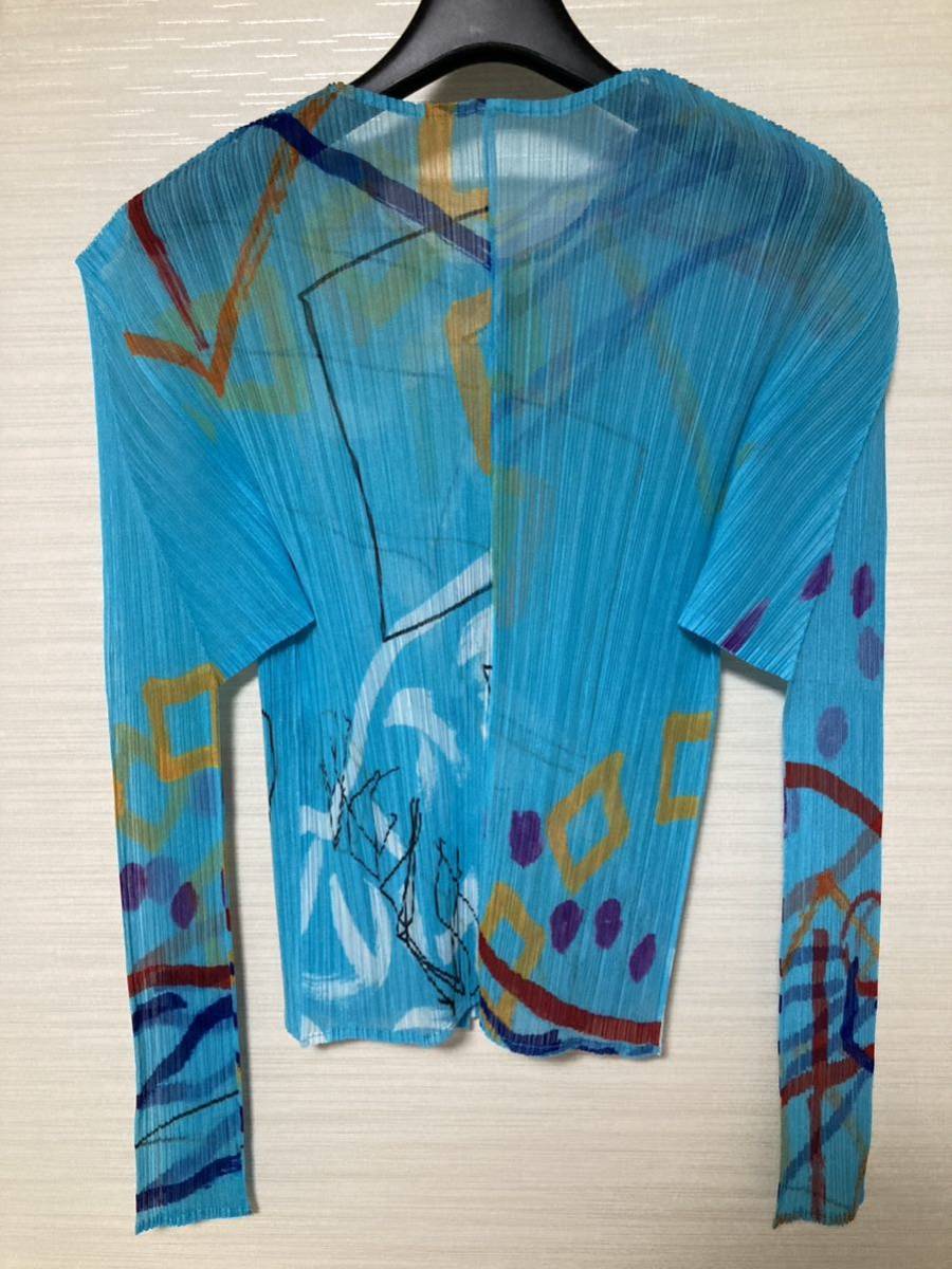 PLEATS PLEASE プリーツプリーズ 総柄 カーディガン ISSEY MIYAKE