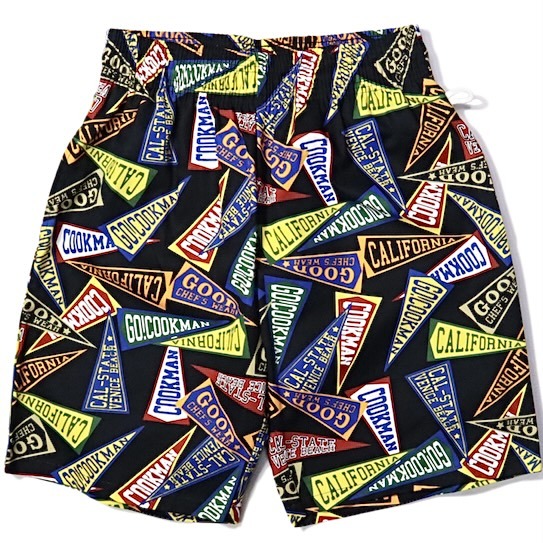 XLサイズ COOKMAN 短パン ペナント ブラック クックマン シェフショートパンツ Chef Pants Short Pennant Black 黒色_画像5