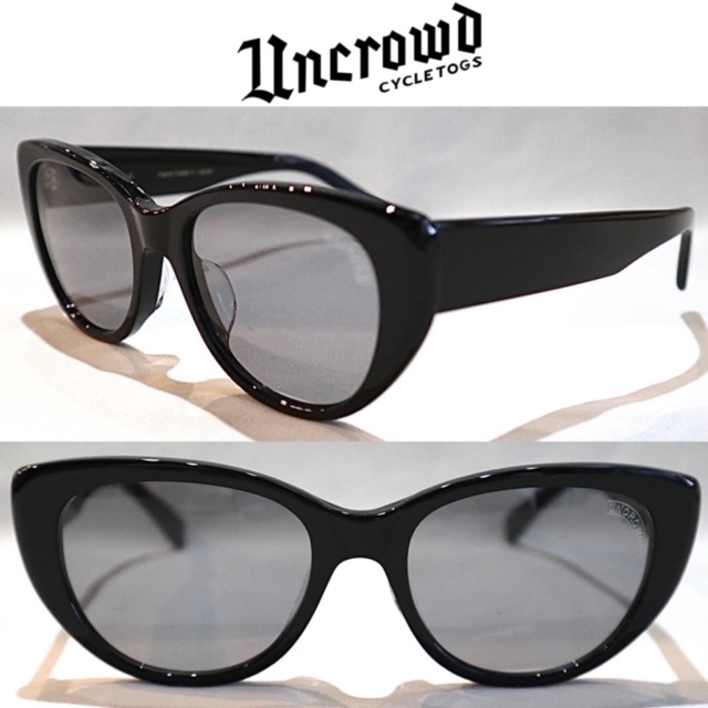 スモークレンズ UNCROWD アンクラウド SHADE サングラス UC-041 MODEL-CREW Black/Smoke