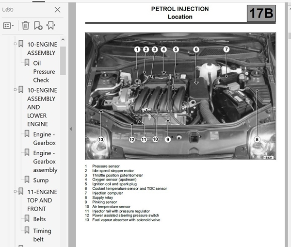 ルノー クリオ Renault Clio01-08 整備書 ワークショップマニュアル 修理書 ボディー修理 Clio クリオ2 クリオ3 Clio1 Clio2 Clio3 _画像2