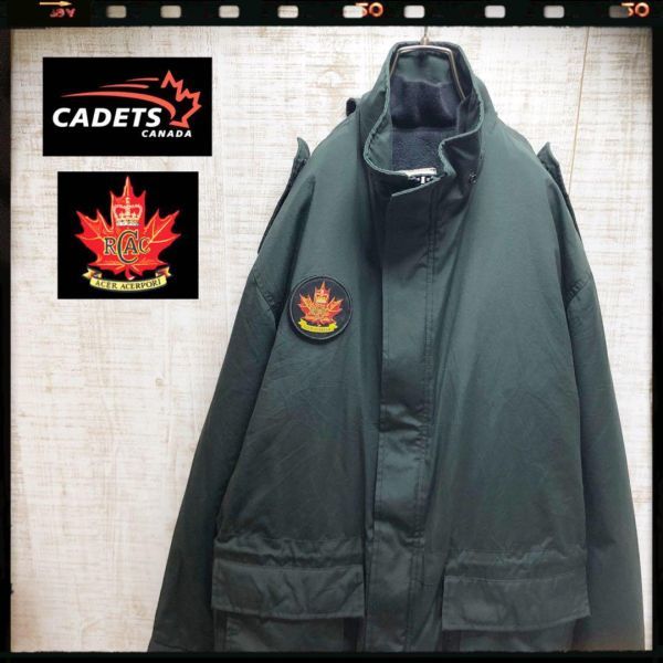 CADETS CANADA ライナー付き 3WAY ジャケット 古着 ダークグリーン・ブラック メンズ レディース 3015