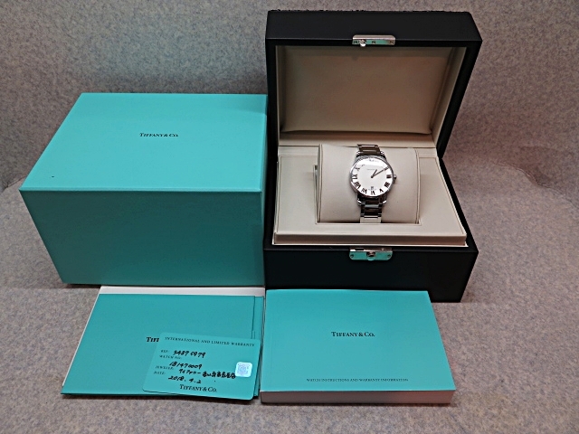 **[ Tiffany ]TIFFANY&CO Atlas dome wristwatch watch men's quarts Junk ot**