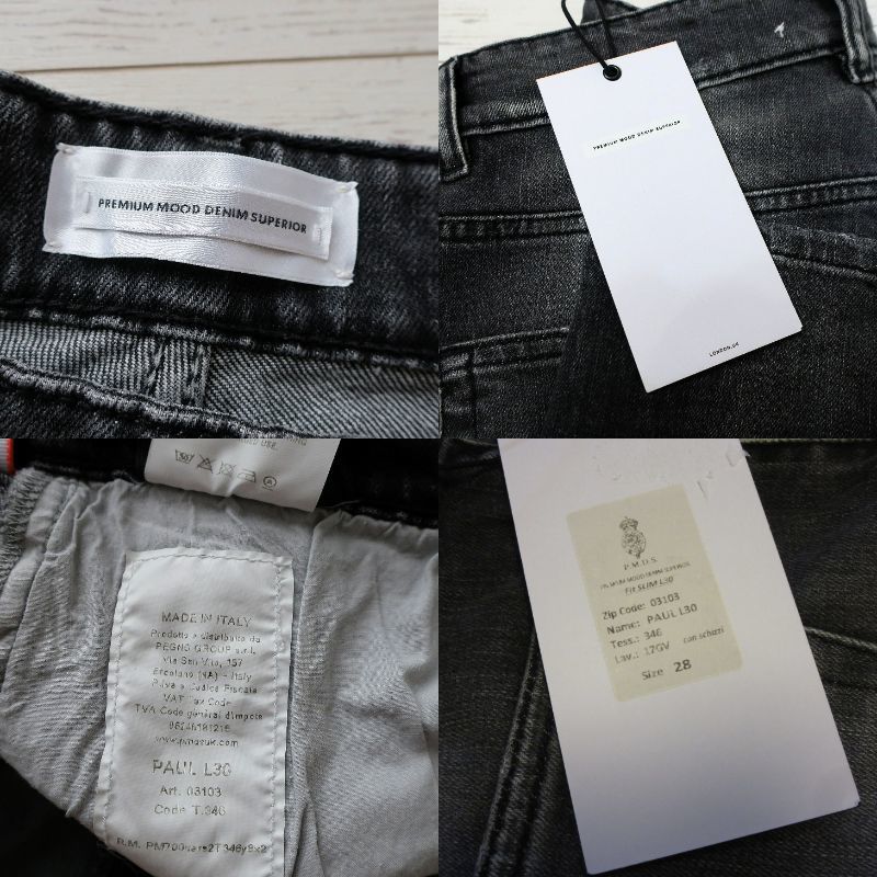 新品 P.M.D.S. PREMIUM MOOD DENIM SUPERIOR 最高峰 イタリア製 デニム