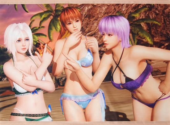 2025年新作アイテムが続々登場 Venus Xtreme ALIVE OR DEAD Vacation B2タペストリー/デッドオアアライブ かすみ/あやね/ルナ タペストリー