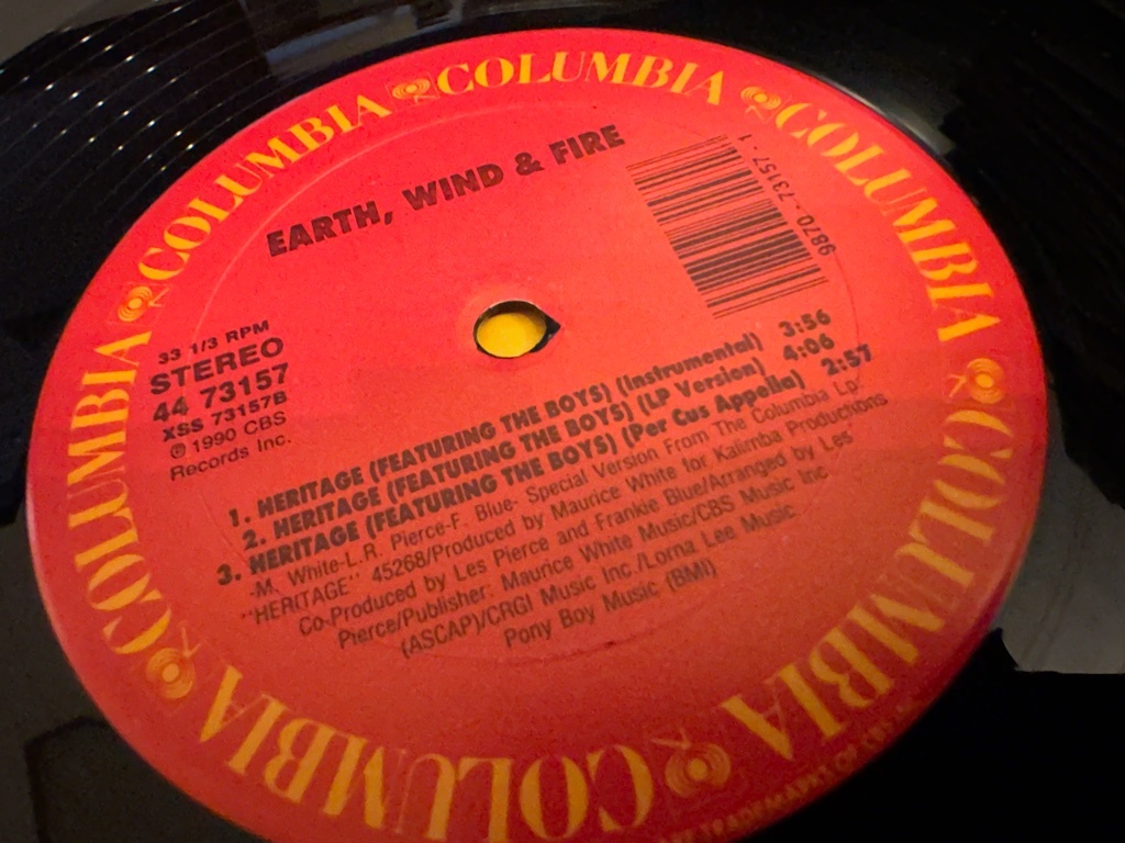 12”★Earth, Wind & Fire / Heritage / New Jack Swing!！の画像3