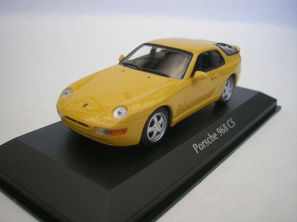 新品未開封　ポルシェ 968 CS イエロー 1/43 マキシチャンプス Porsche _画像1