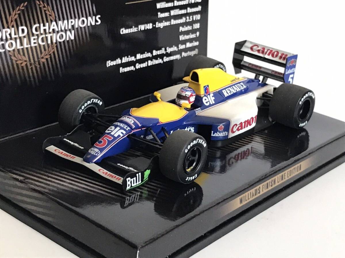 ☆絶版*Minichamps PMA*1/43*1991 Williams Renault FW14 #5*Nigel