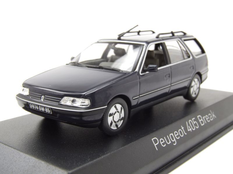 新品未開封　プジョー 405 break 1991 ダークブルー 1/43 ノレブ Peugeot