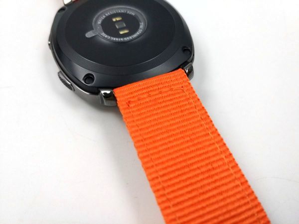 ナイロン製ミリタリーストラップ 交換用腕時計ベルト オレンジ 20mm_画像5