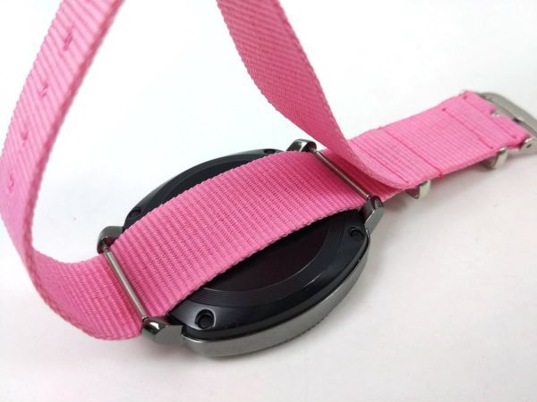natoタイプ ナイロン製ミリタリーストラップ 腕時計布ベルト ピンク 20mm_画像4