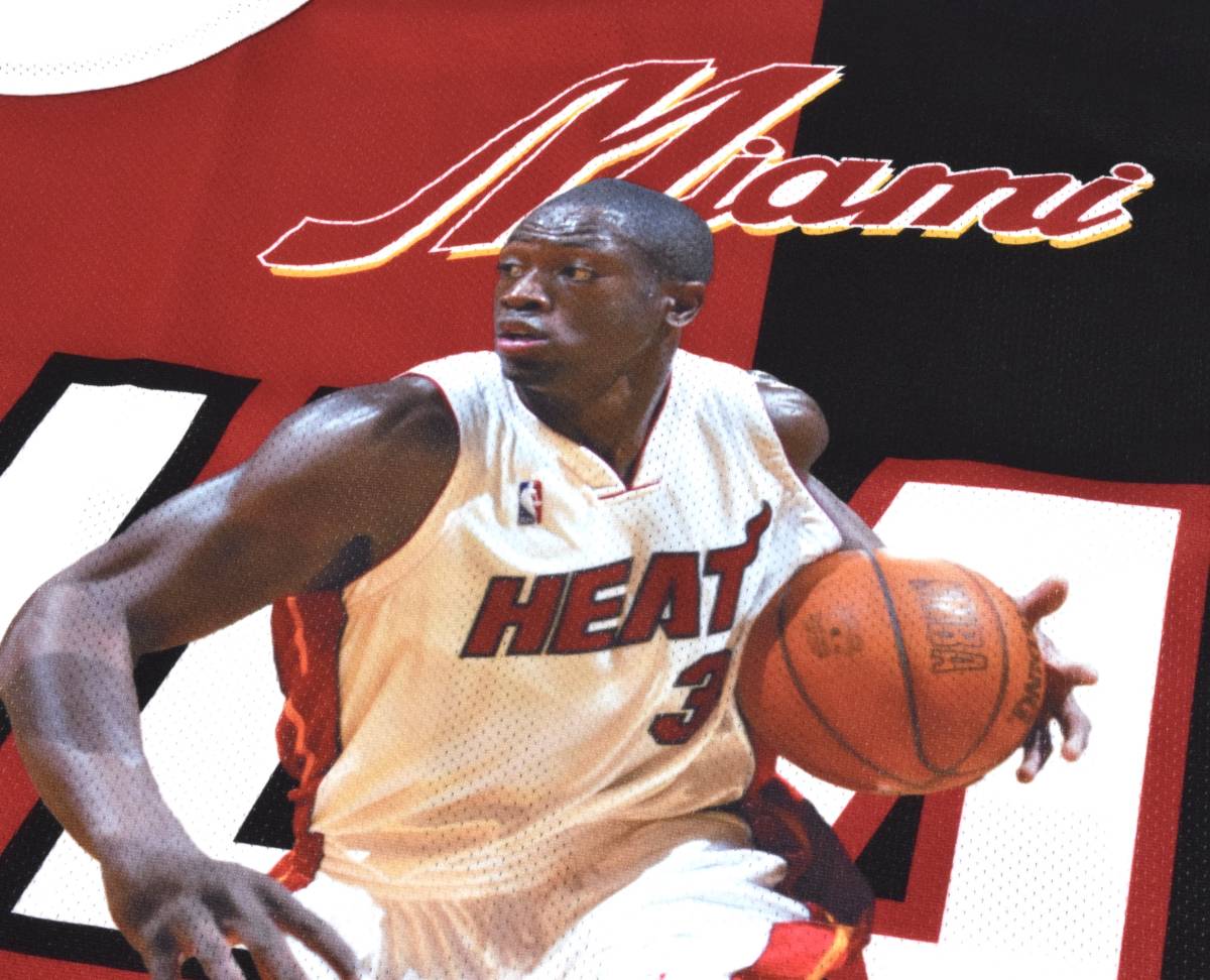 未使用 Mitchell&Ness ミッチェル&ネス NBA Miami Heat Dwyane Wade サブリミテッド プレーヤータンクトップ L ドウェインウェイド_画像4