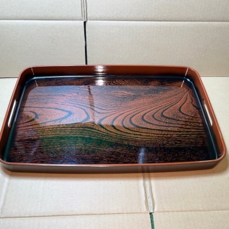 お盆　長手盆　35×48㎝　中古長期保管品