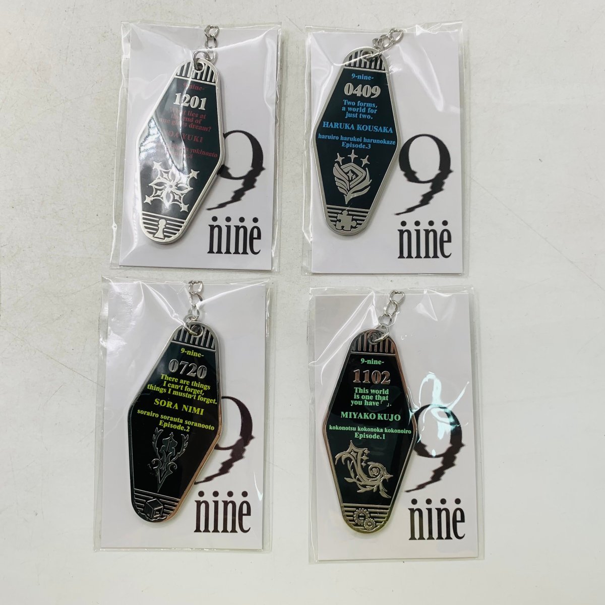 豊富な最新作 9-nine フルメタルモーテルキーホルダー V8pe0