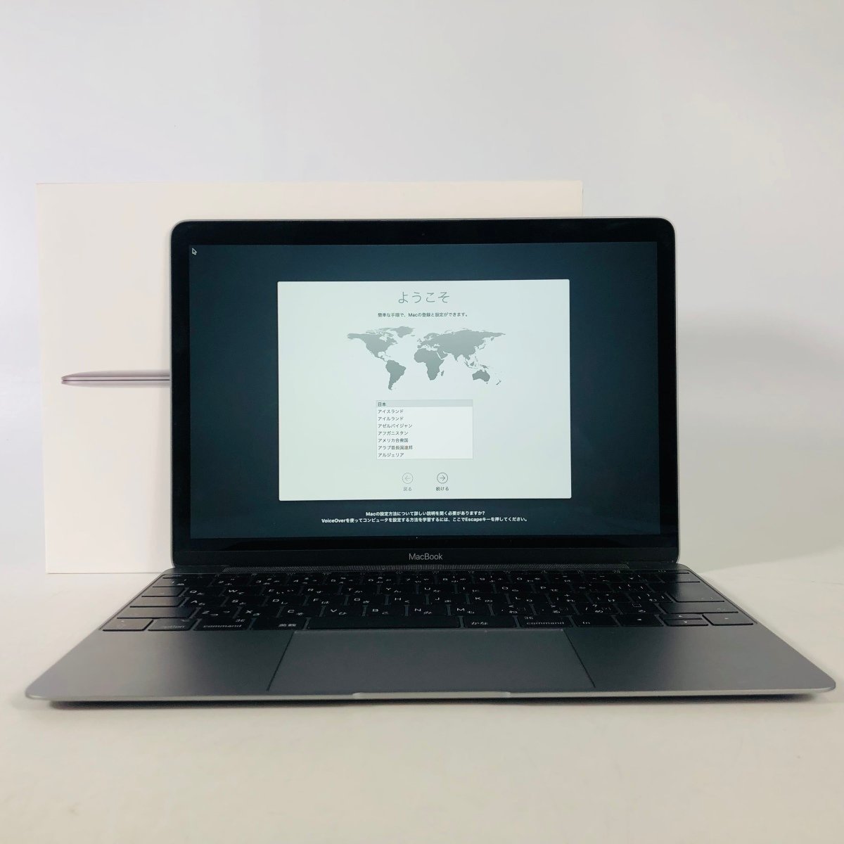 MacBook12インチ、2017年、Corem3、256GB・MNYF2J/A-