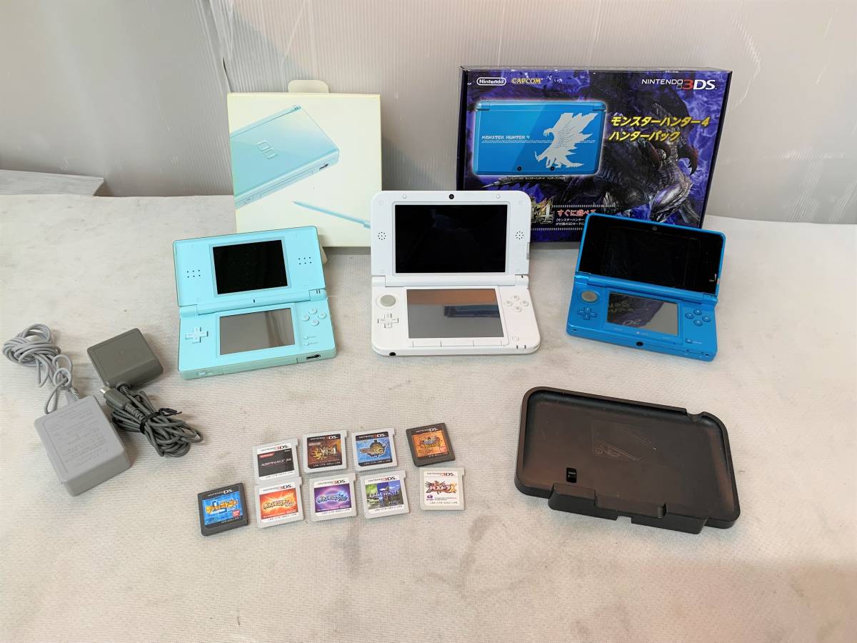 ジャンク含む】任天堂ニンテンドーDSセット本体×3[DS Lite/3DS/3DS LL