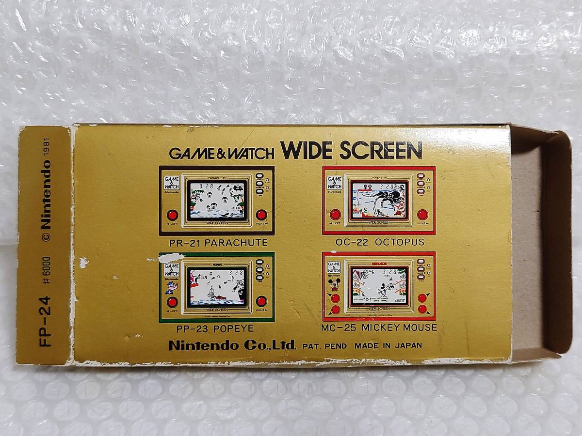  present condition goods + records out of production goods + with defect Nintendo GAME&WATCH WIDE SCREENshefFP-24 nintendo Game & Watch wide screen 