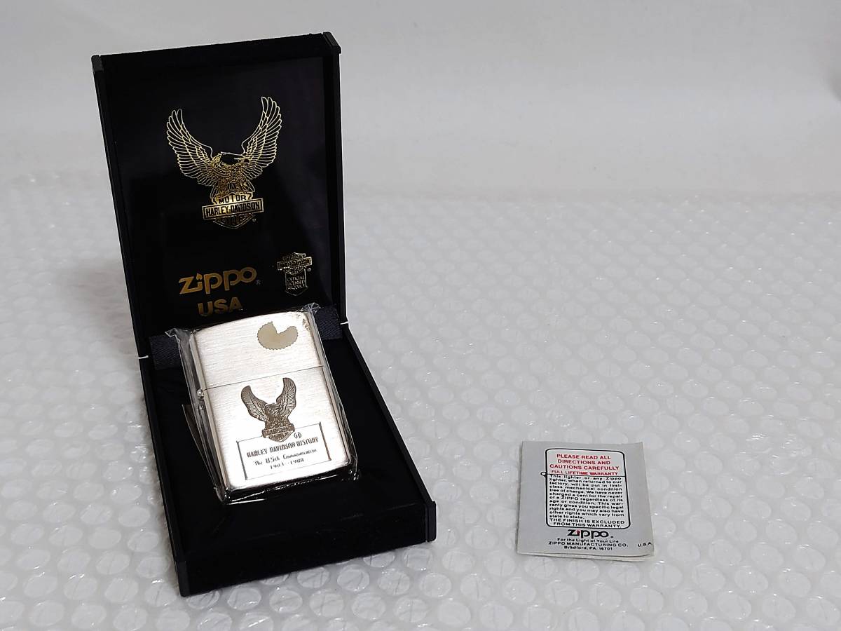 展示品+廃盤品 Zippo HARLEY-DAVIDSON HISTORY The 85th 1903-1988 1991 ハーレーダビッドソン