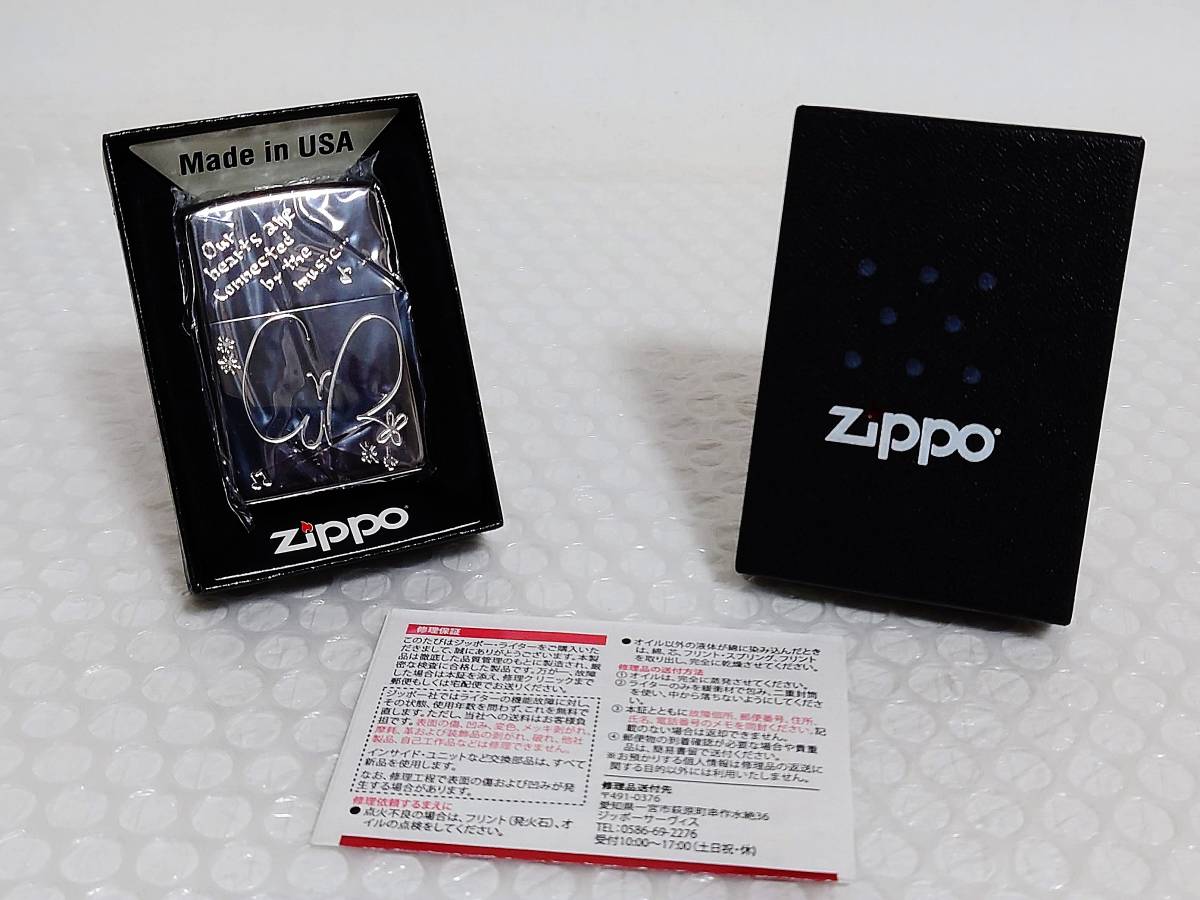 展示品+数量限定品　Zippo　藍井エイル　HANDWRITING　ブラックミラー　2014